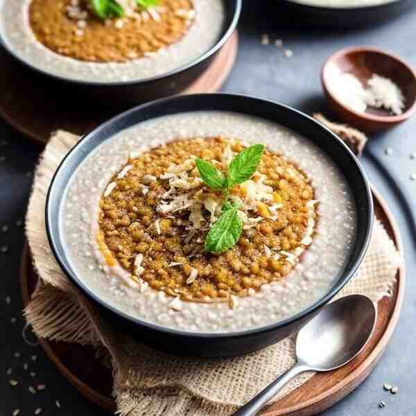 Каша пшенная с квашеной капустой